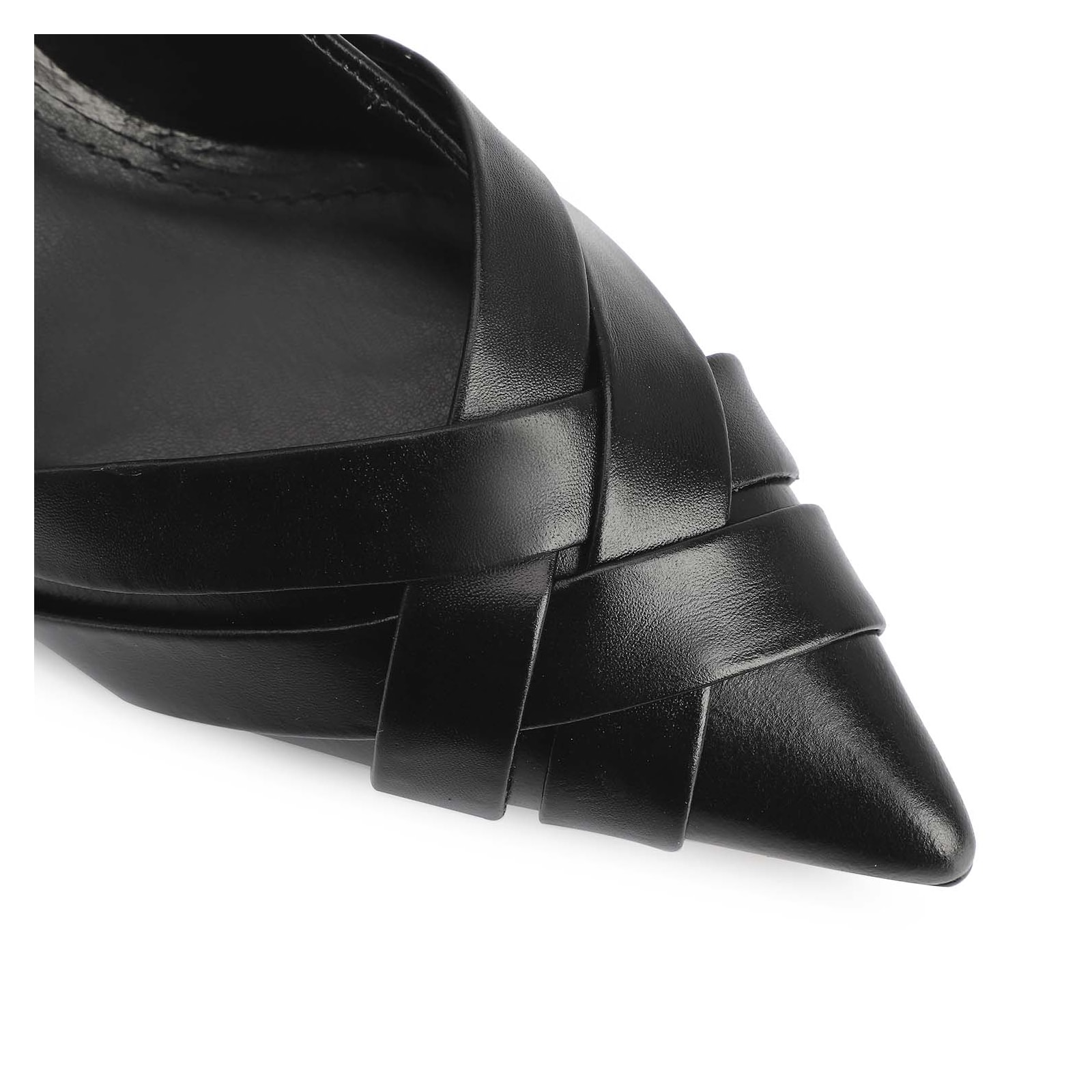 Scarpin Couro Preto
