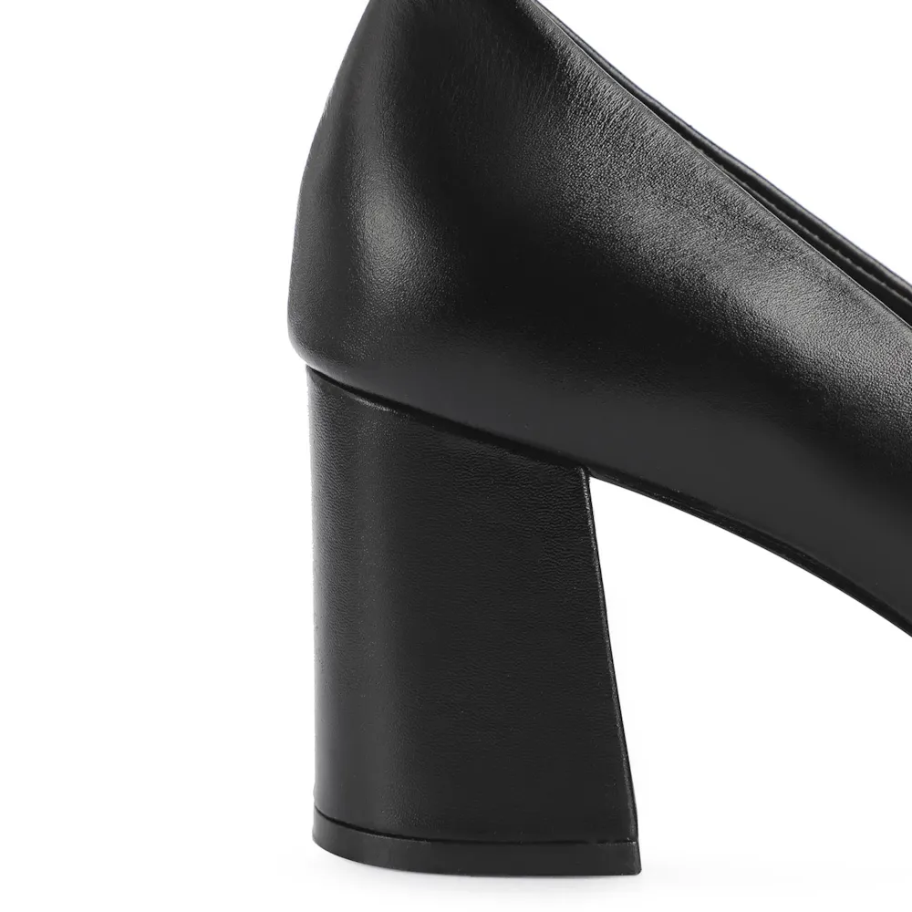 Scarpin Couro Preto - imagem 7