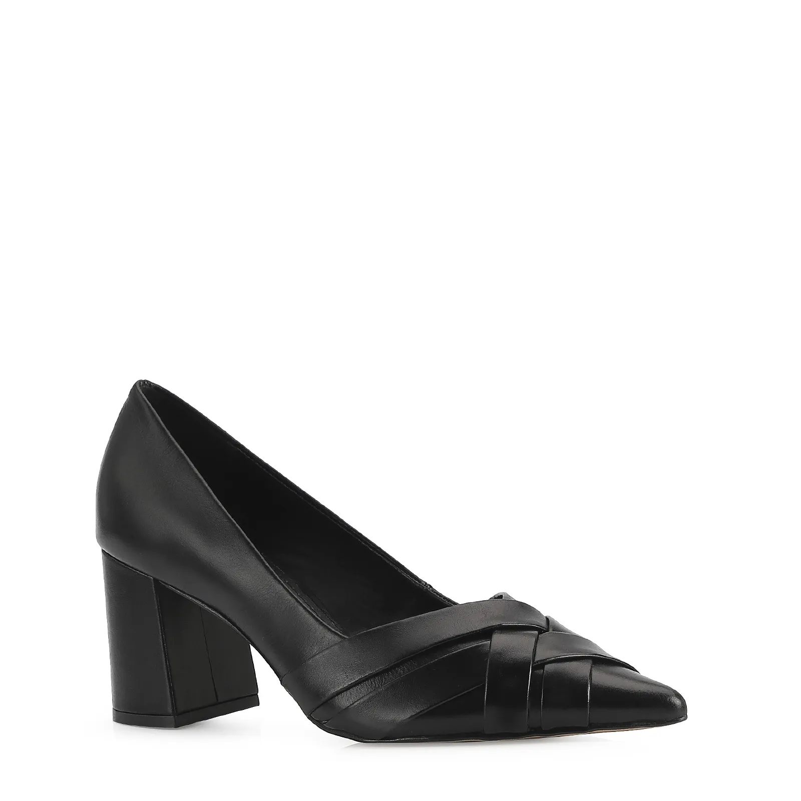 Scarpin Couro Preto