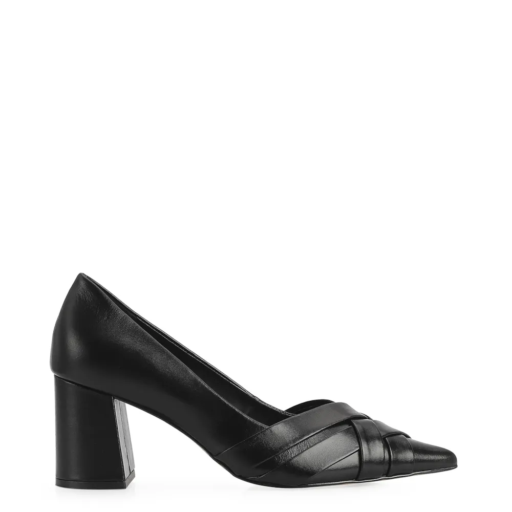 Scarpin Couro Preto - imagem 2