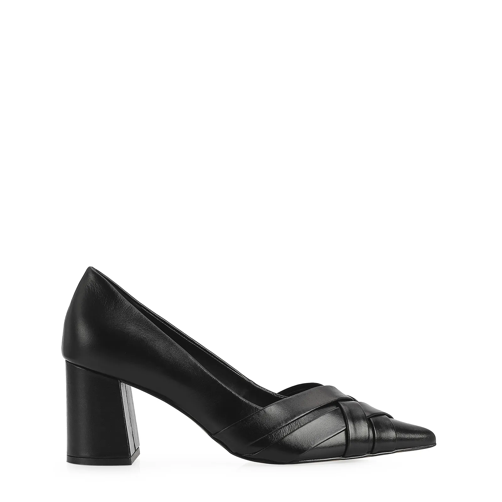 Scarpin Couro Preto