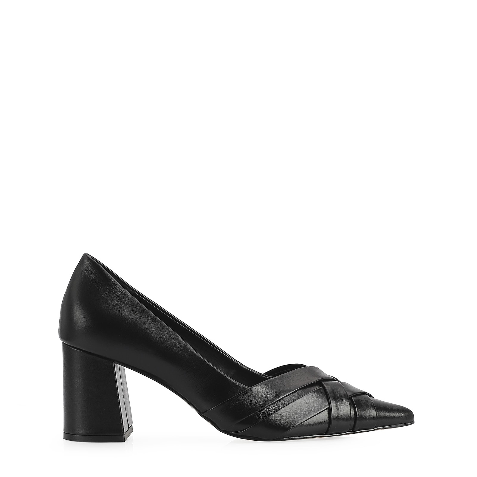 Scarpin Couro Preto