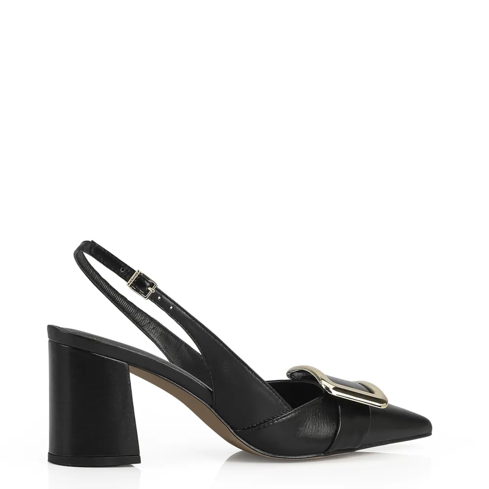 Scarpin Couro Preto - imagem 3