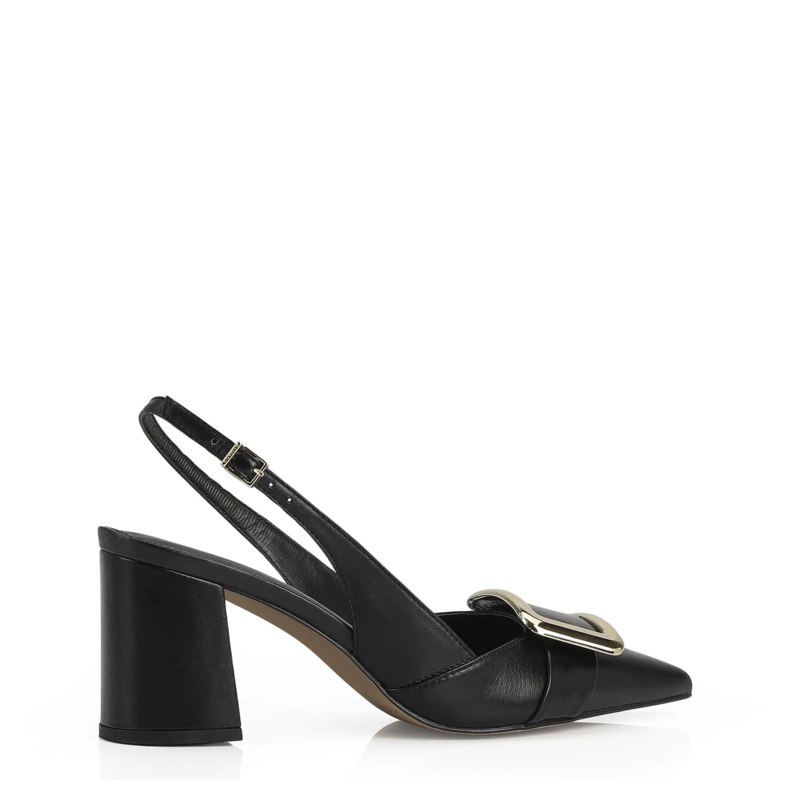 Scarpin Couro Preto