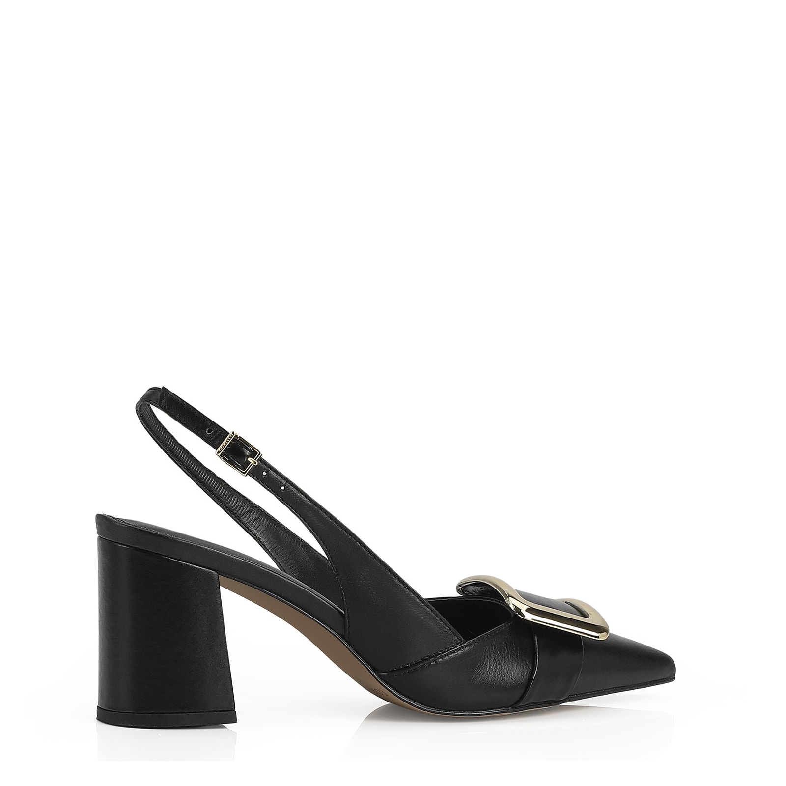 Scarpin Couro Preto