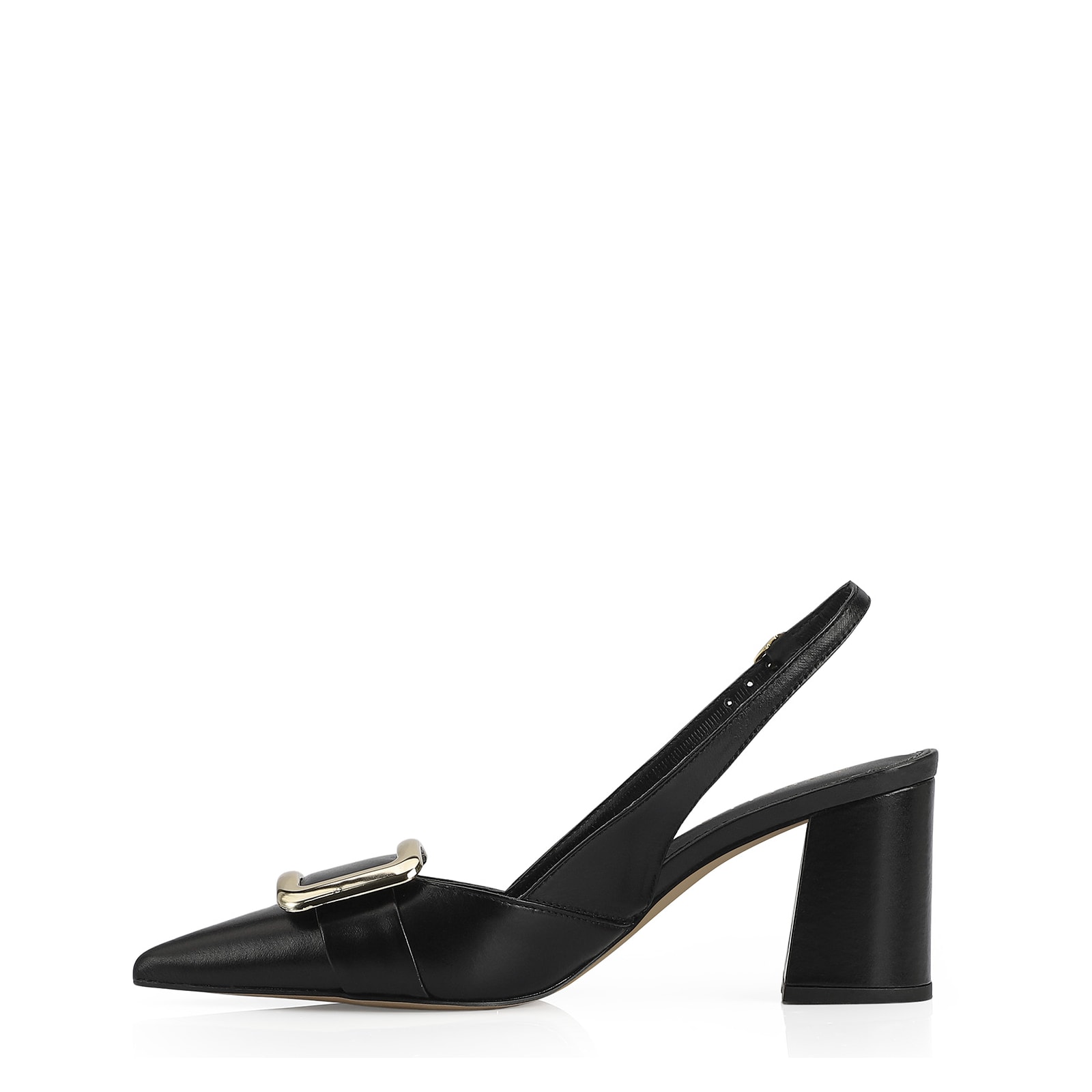 Scarpin Couro Preto