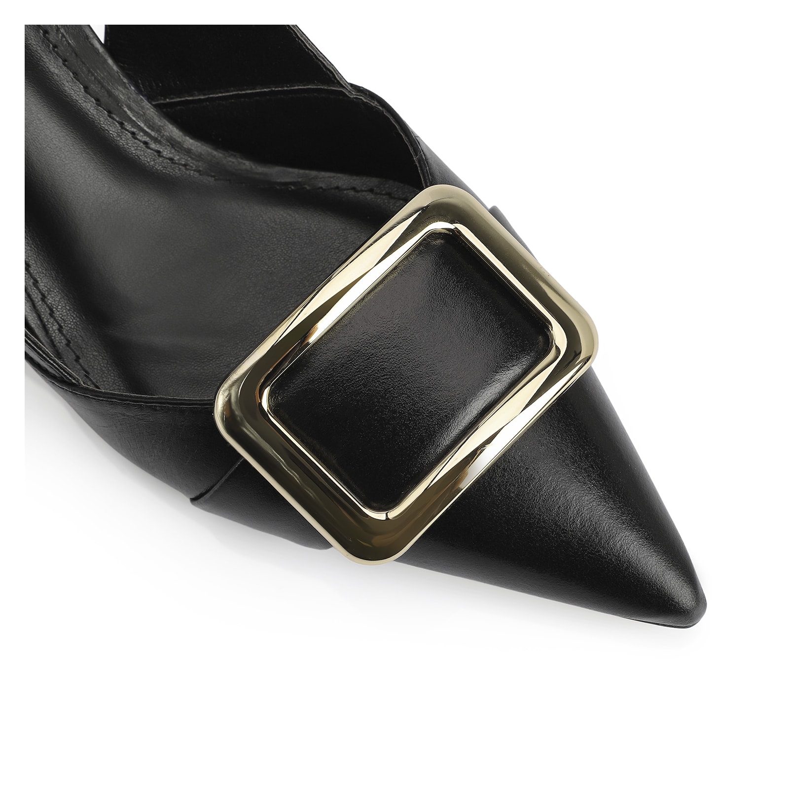 Scarpin Couro Preto