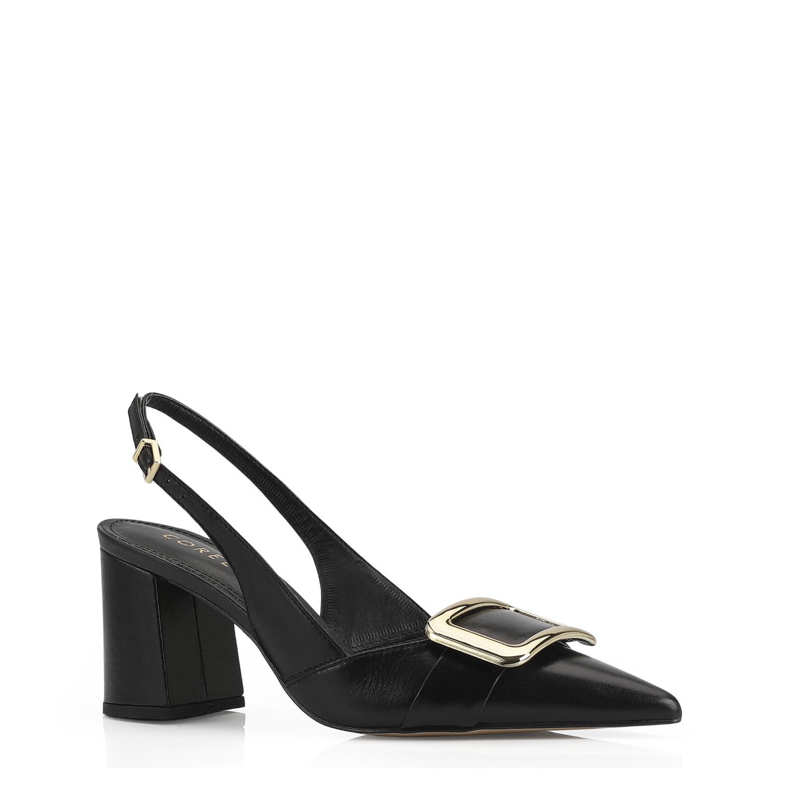 Scarpin Couro Preto