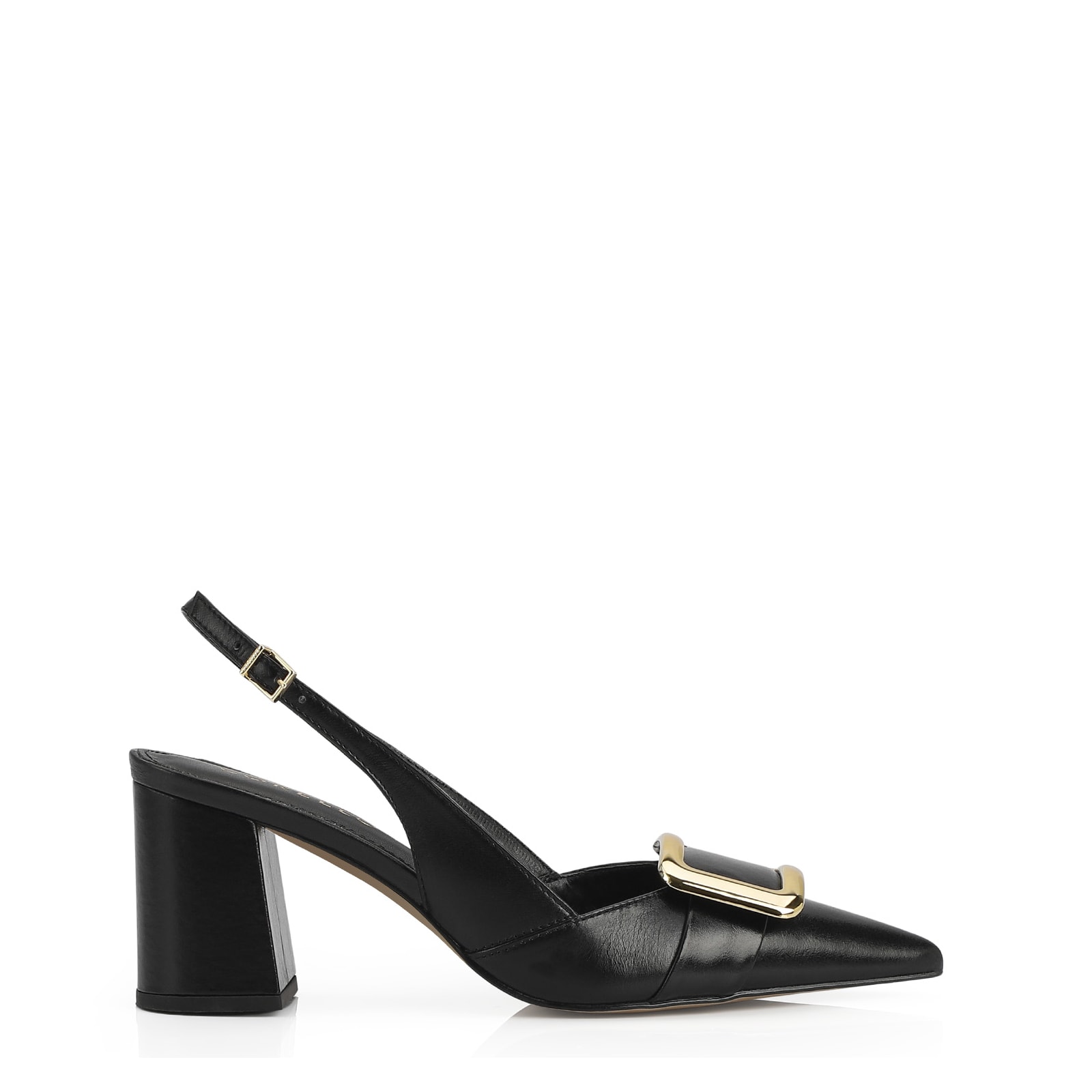 Scarpin Couro Preto