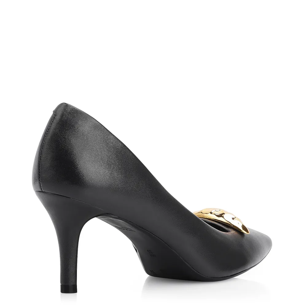 Scarpin Couro Preto - imagem 4