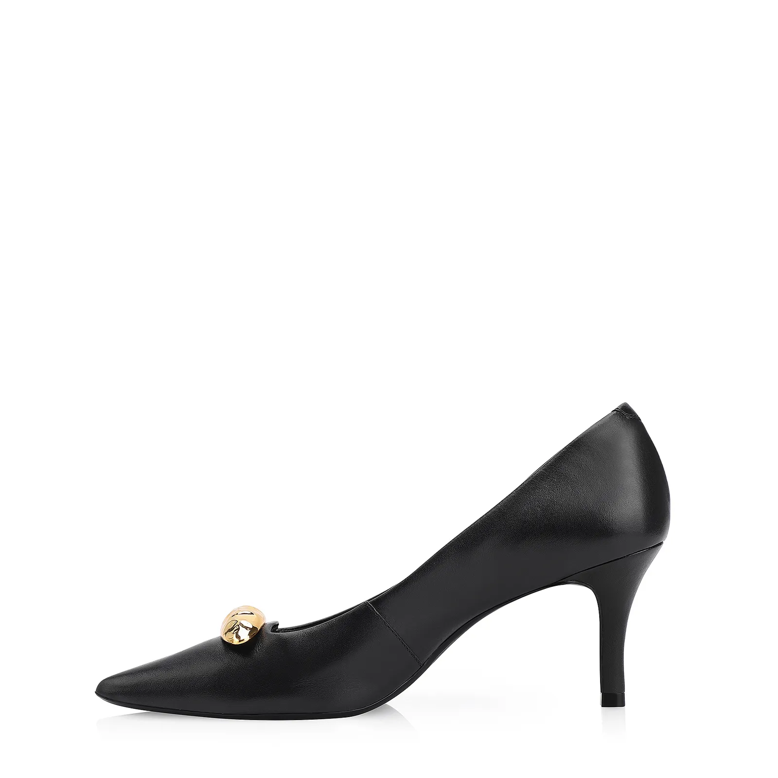 Scarpin Couro Preto