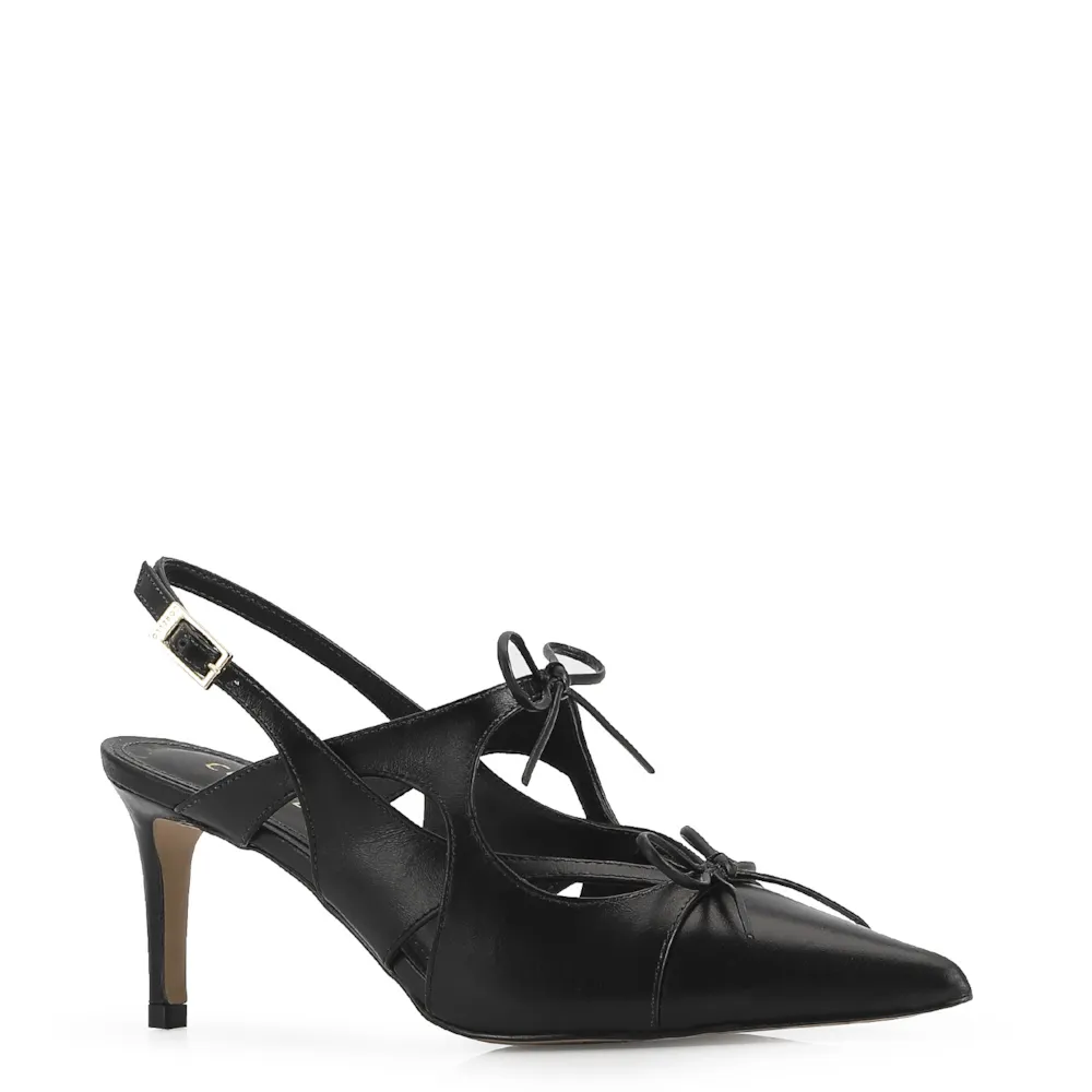 Scarpin Couro Preto