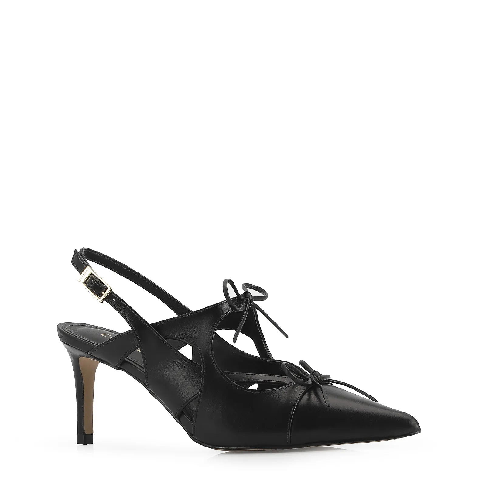Scarpin Couro Preto