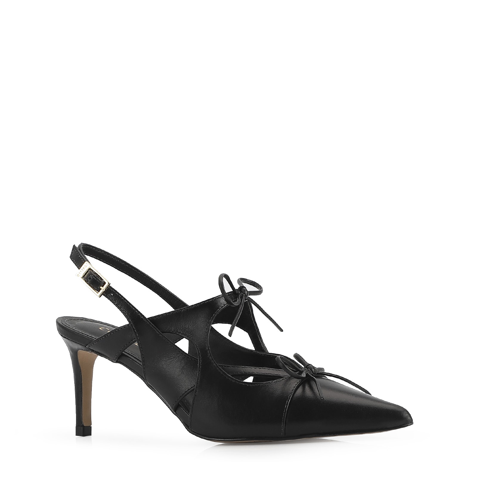 Scarpin Couro Preto
