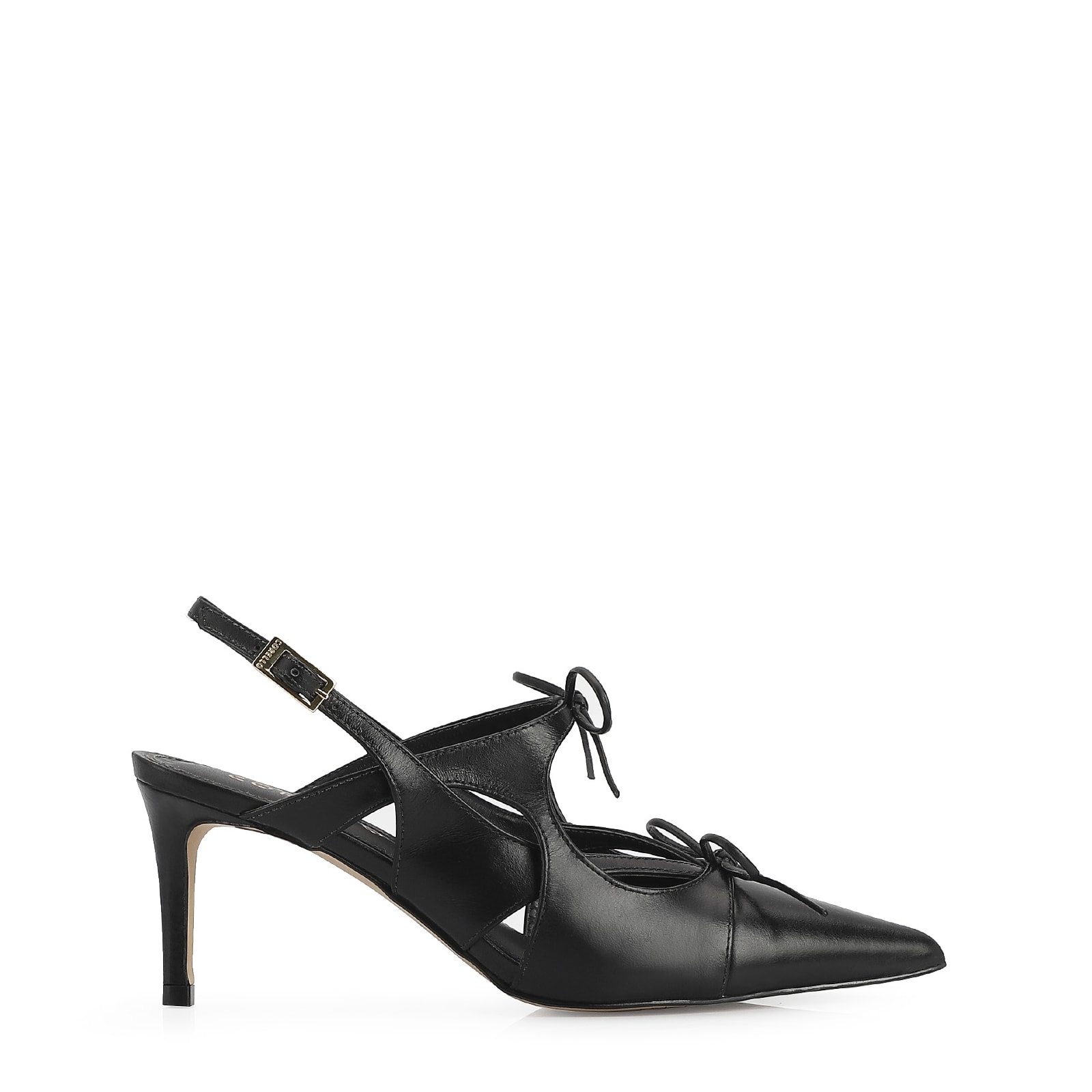 Scarpin Couro Preto