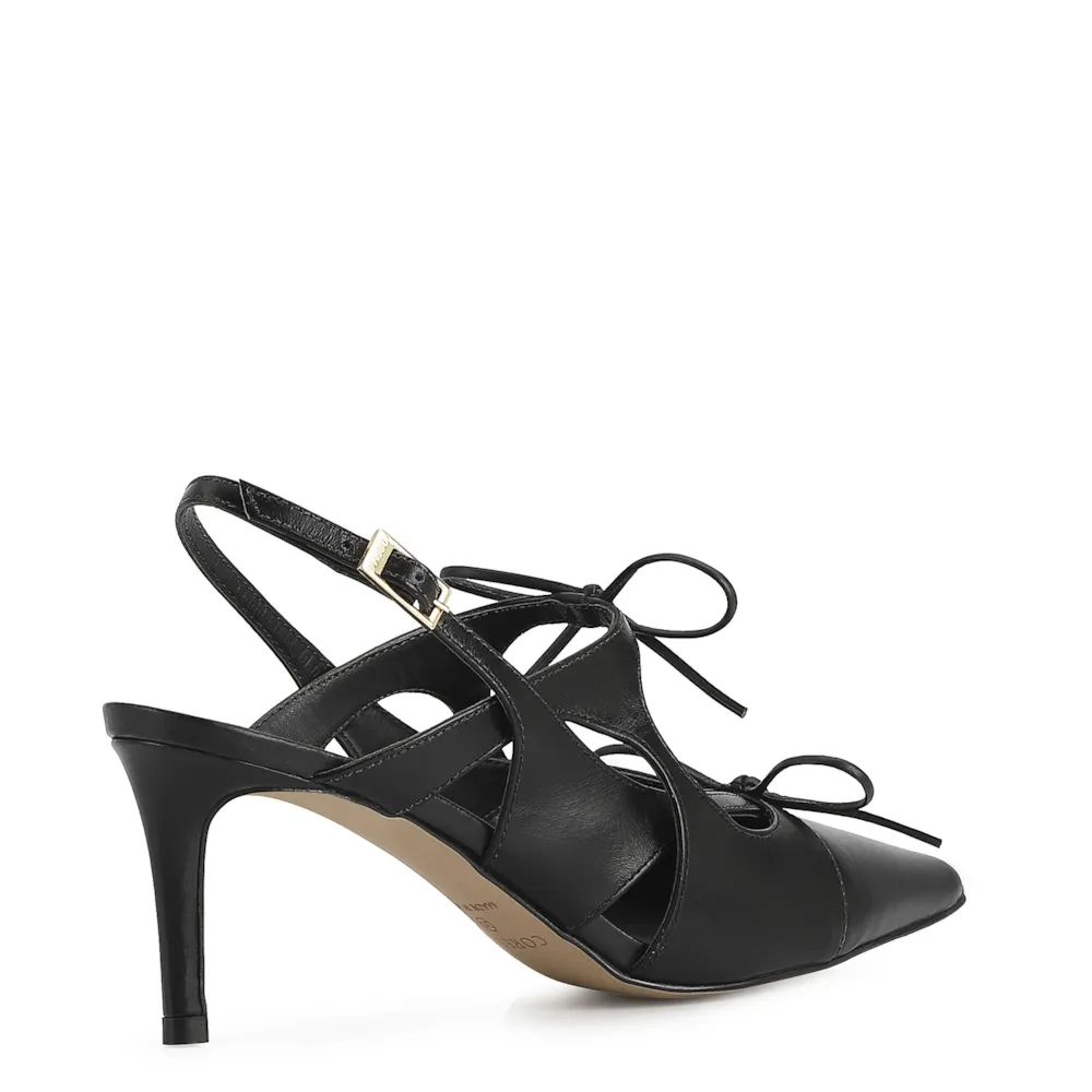 Scarpin Couro Preto - imagem 4