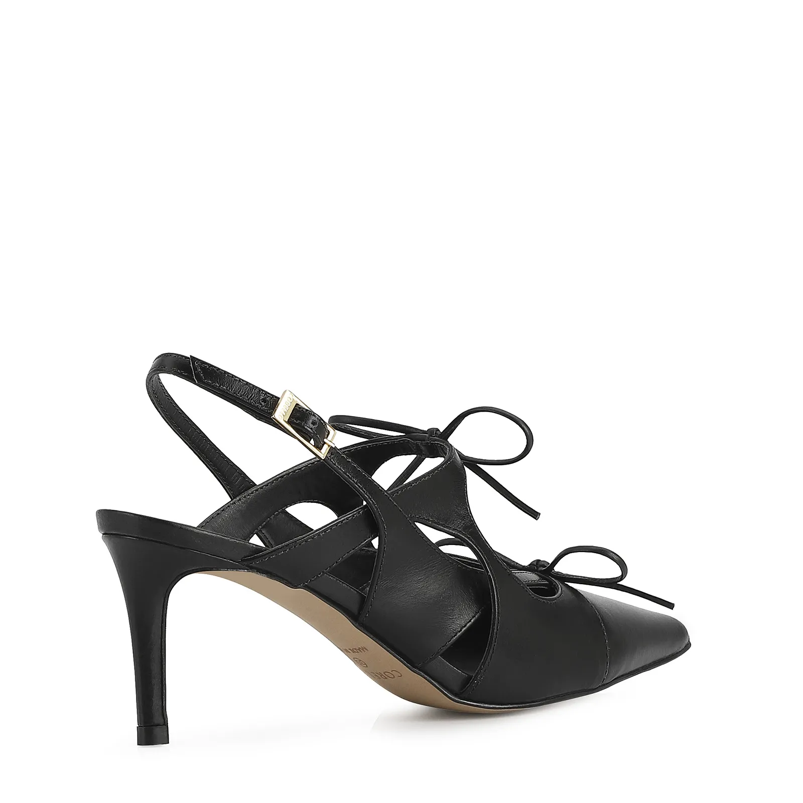 Scarpin Couro Preto