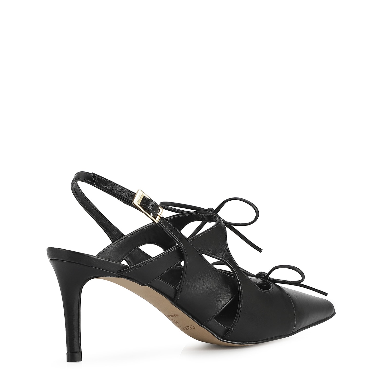 Scarpin Couro Preto