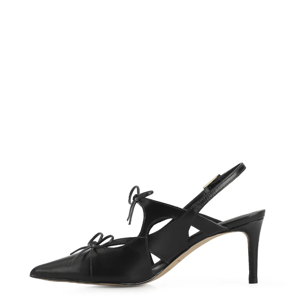 Scarpin Couro Preto - imagem 5