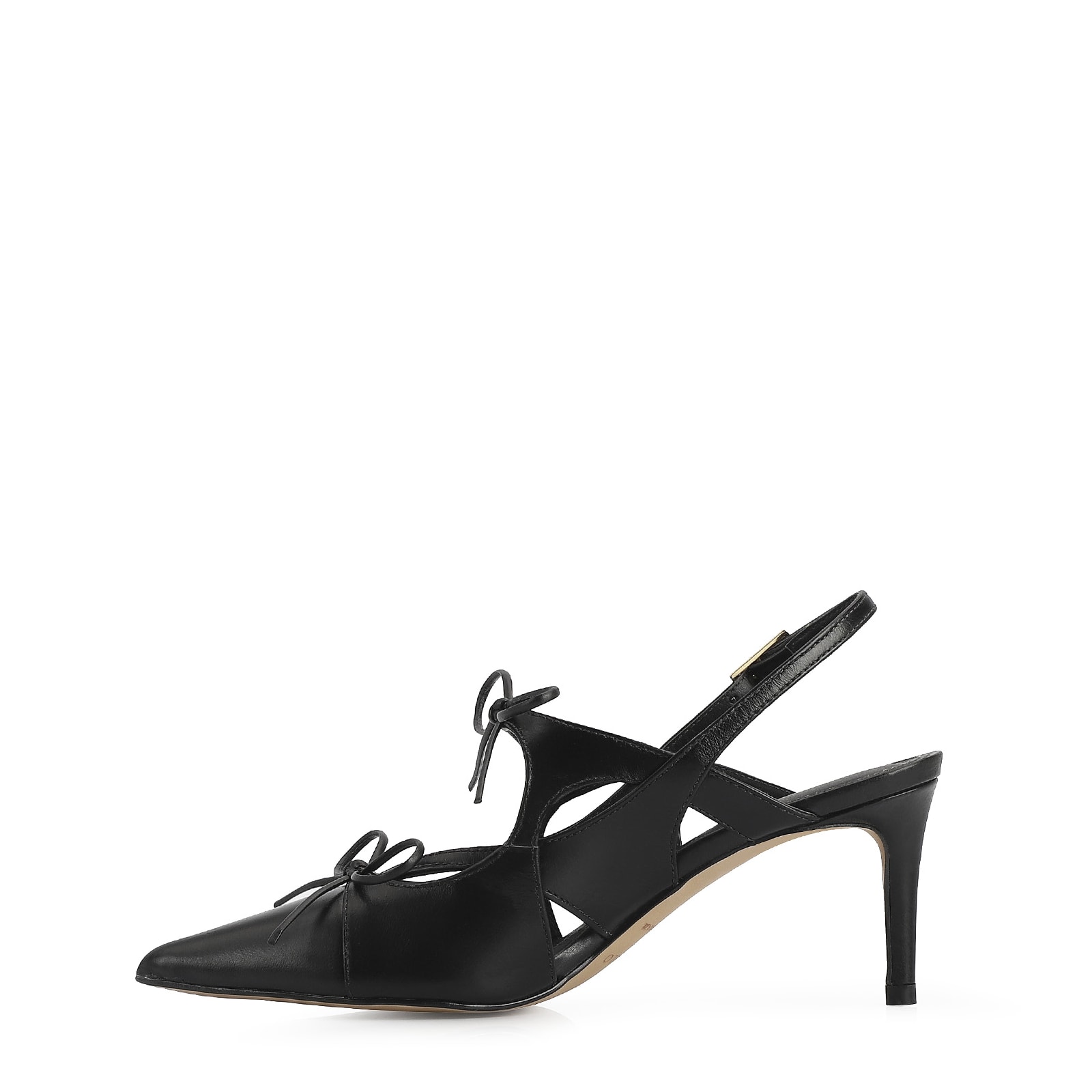 Scarpin Couro Preto