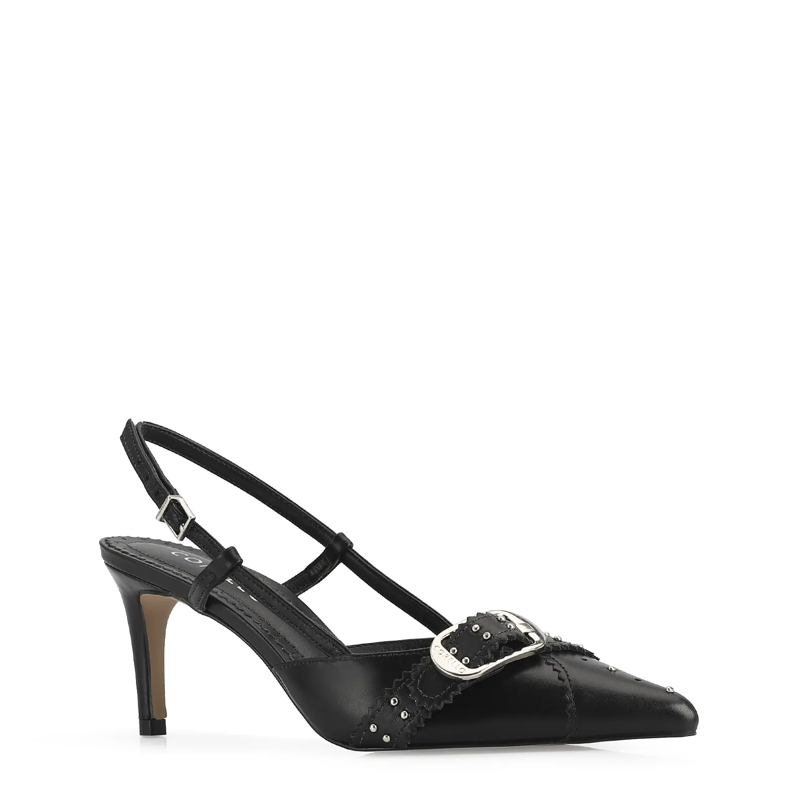 Scarpin Couro Preto