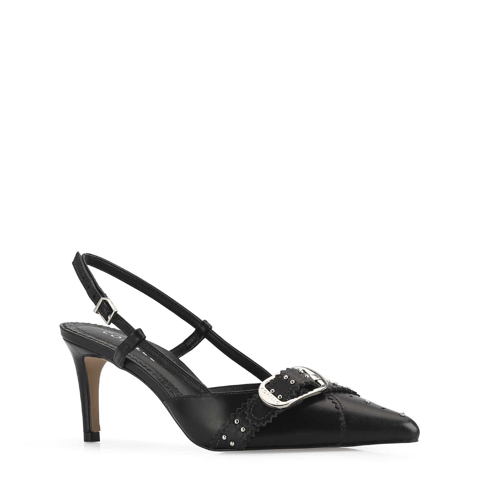 Scarpin Couro Preto