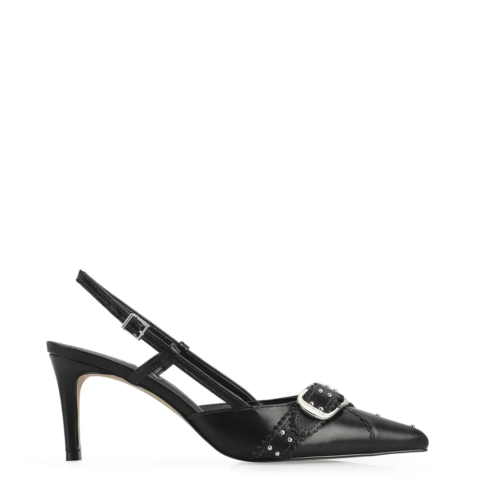 Scarpin Couro Preto - imagem 3