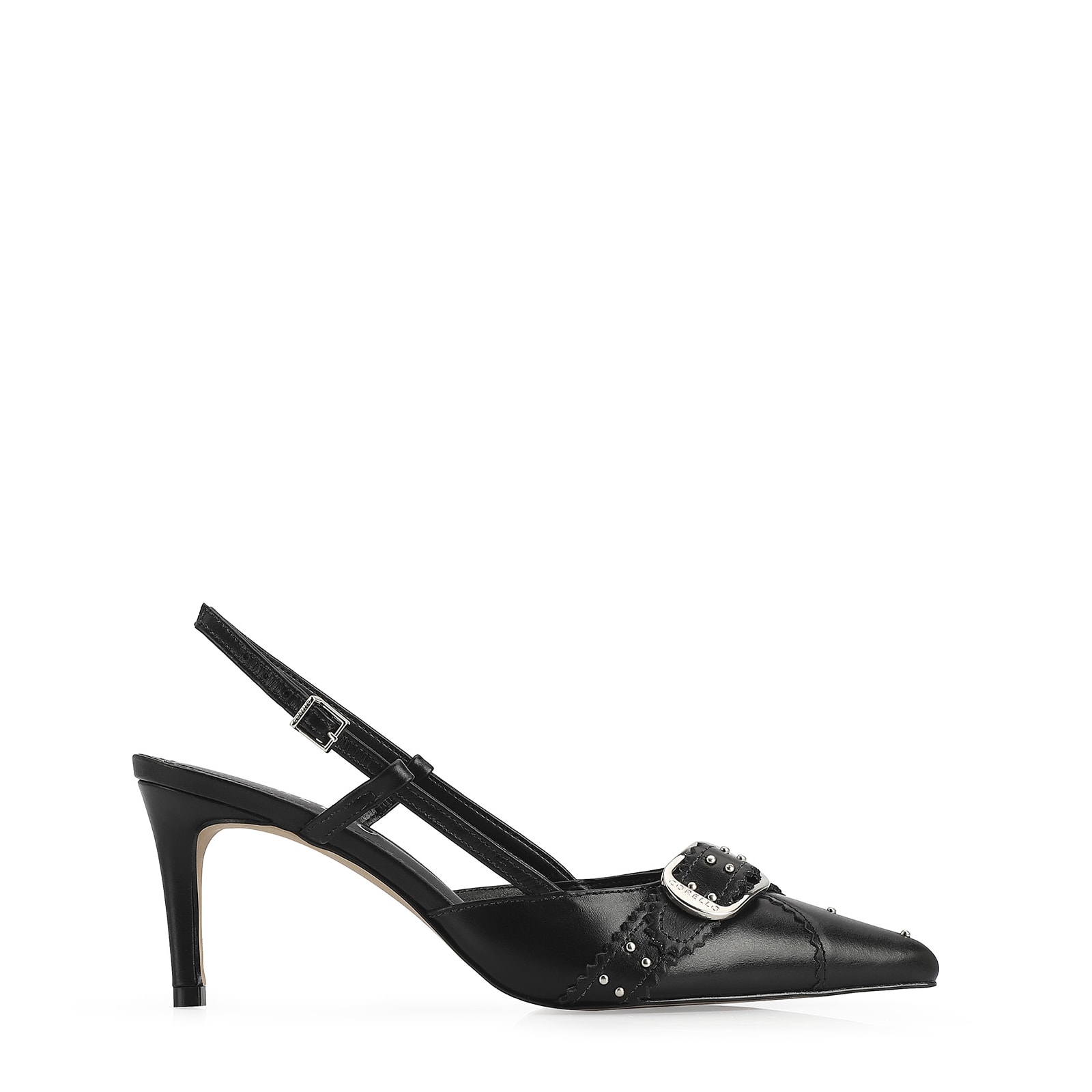 Scarpin Couro Preto