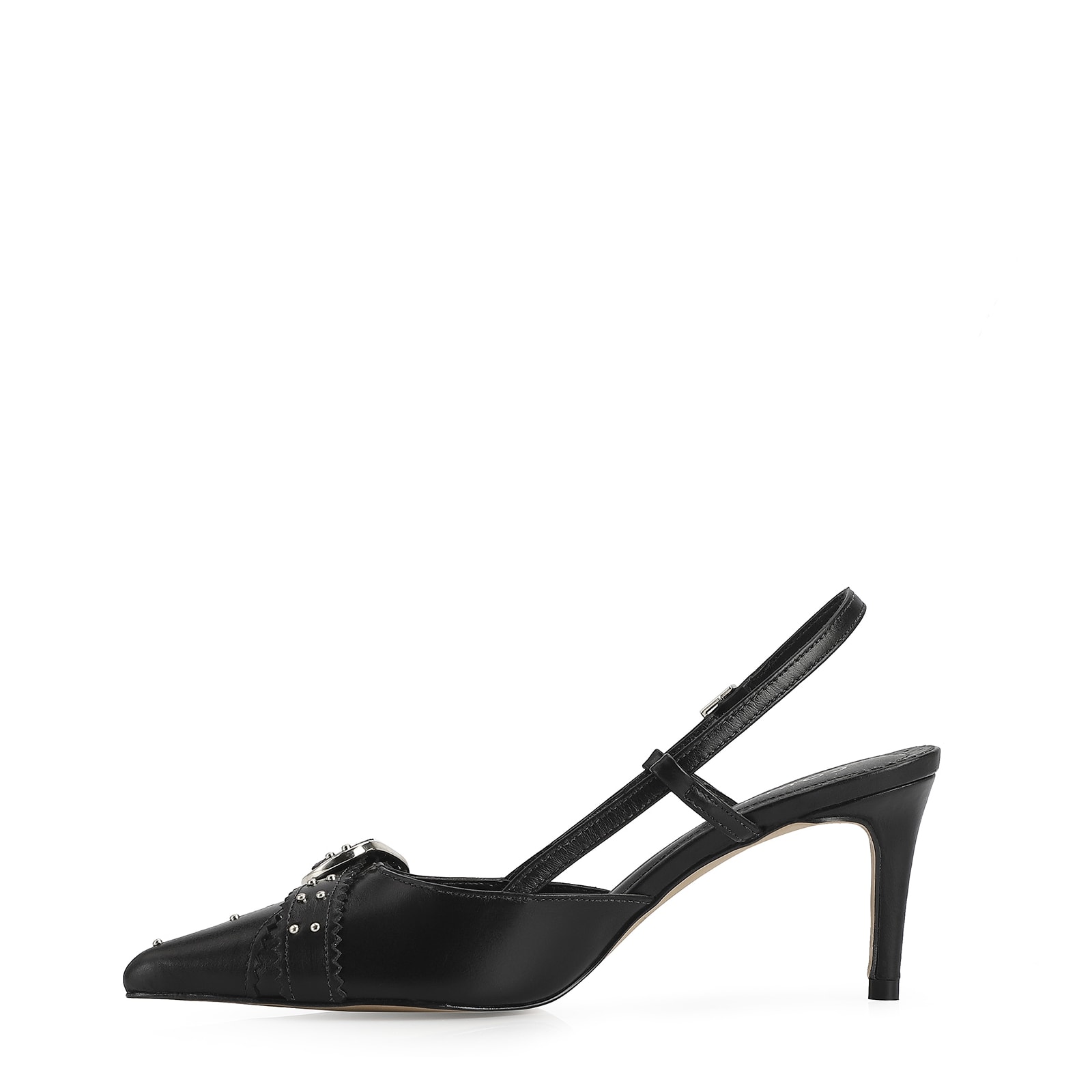 Scarpin Couro Preto