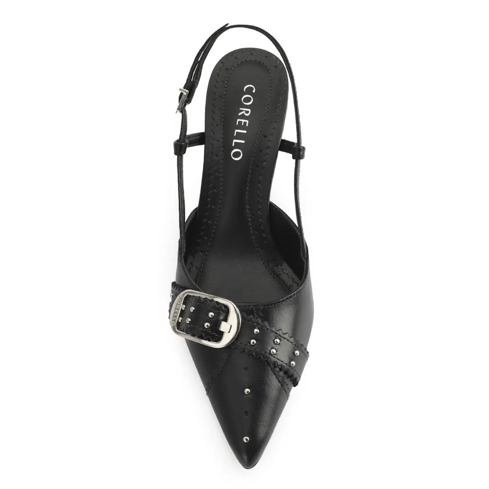 Scarpin Couro Preto - imagem 6