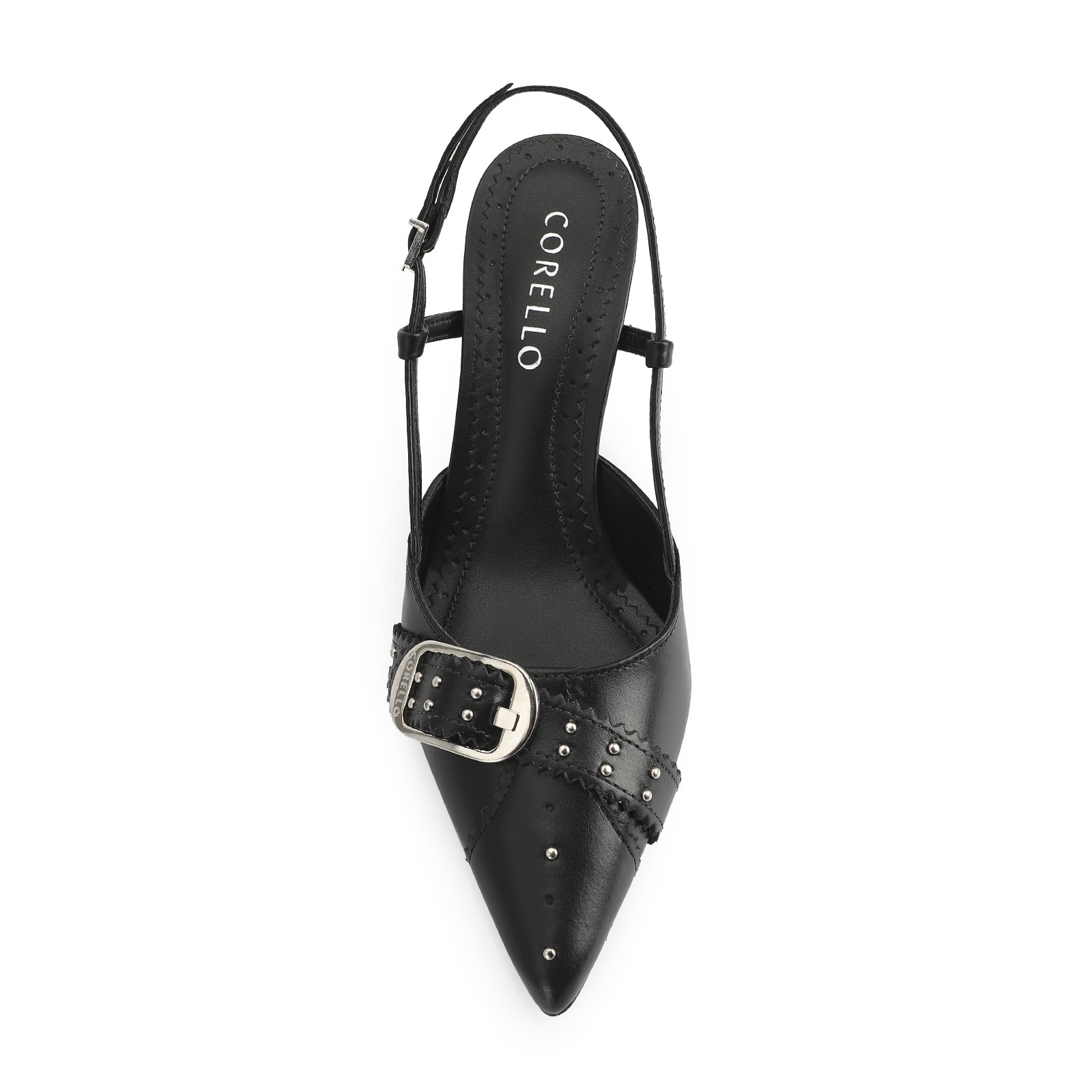 Scarpin Couro Preto