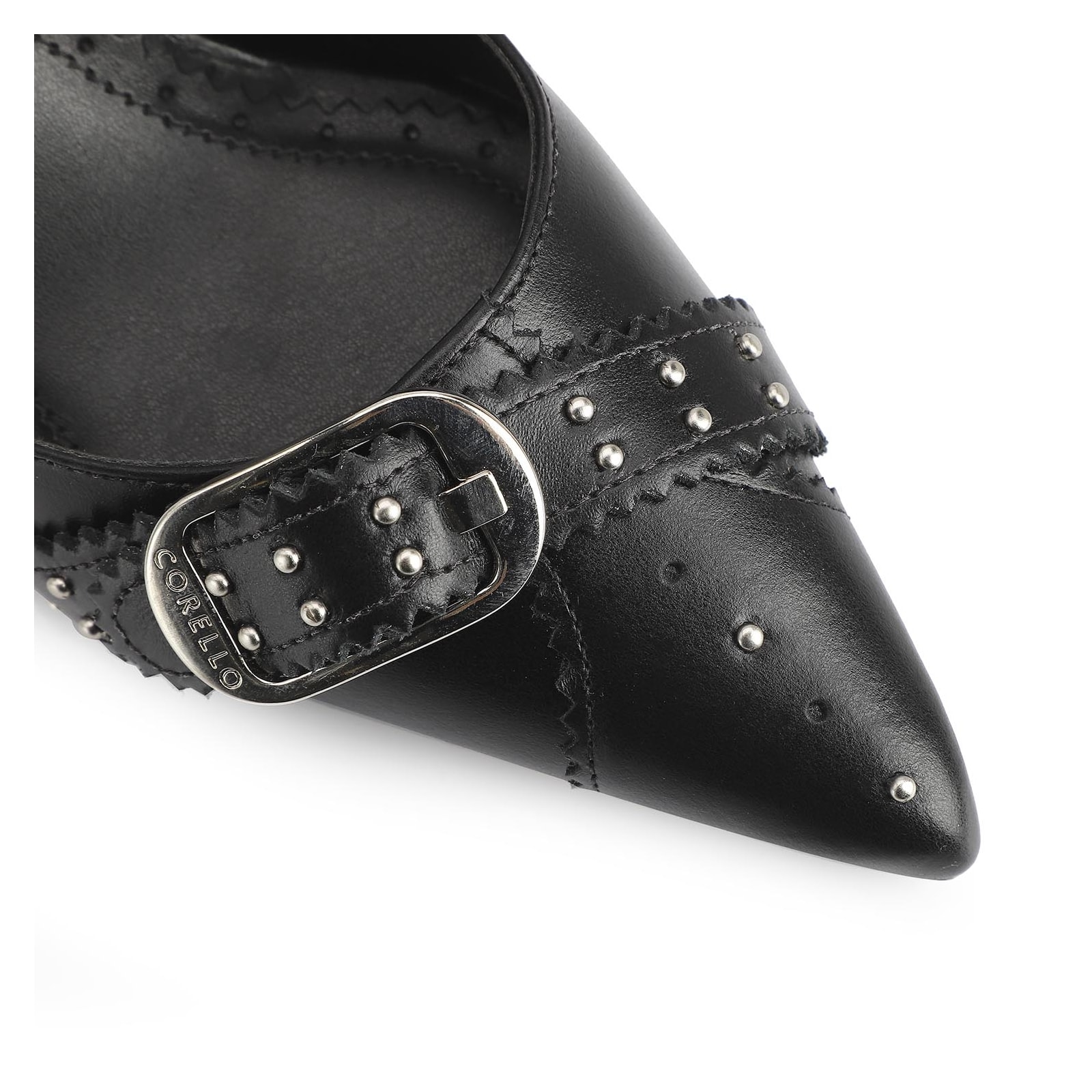 Scarpin Couro Preto