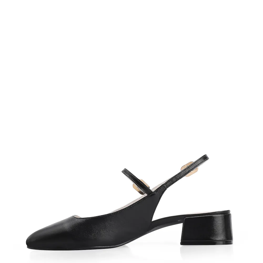 Scarpin Couro Preto - imagem 4