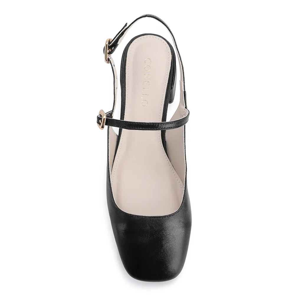 Scarpin Couro Preto - imagem 5
