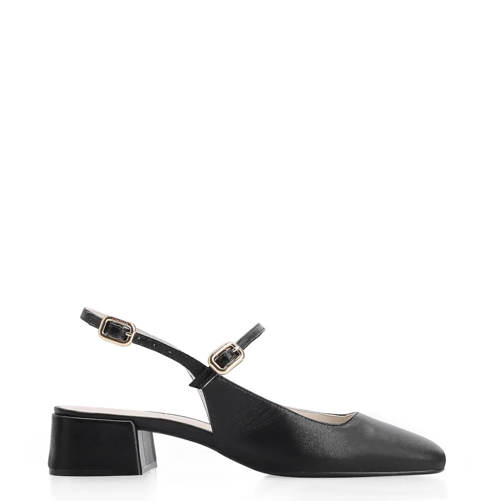 Scarpin Couro Preto - imagem 2