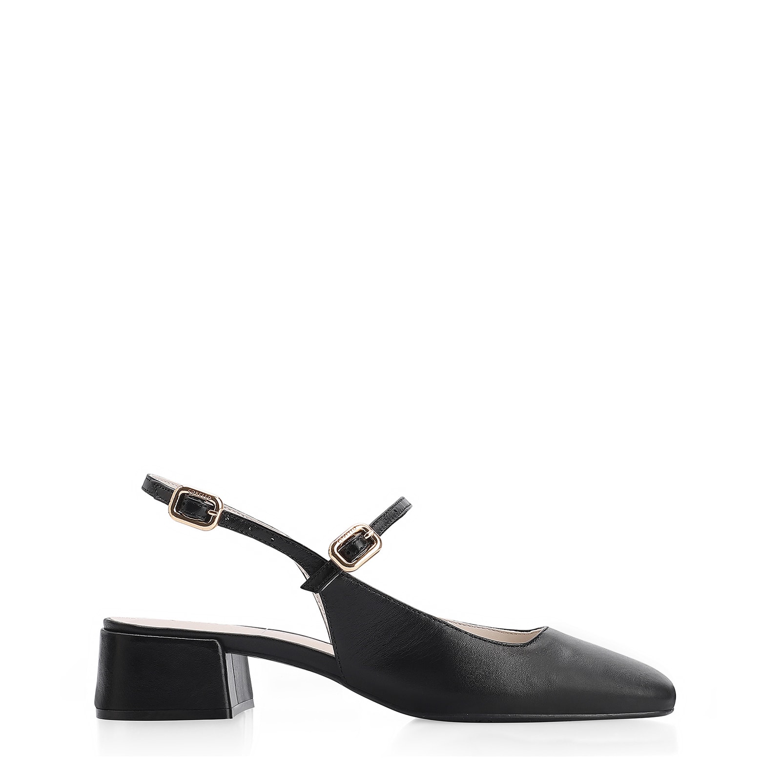 Scarpin Couro Preto