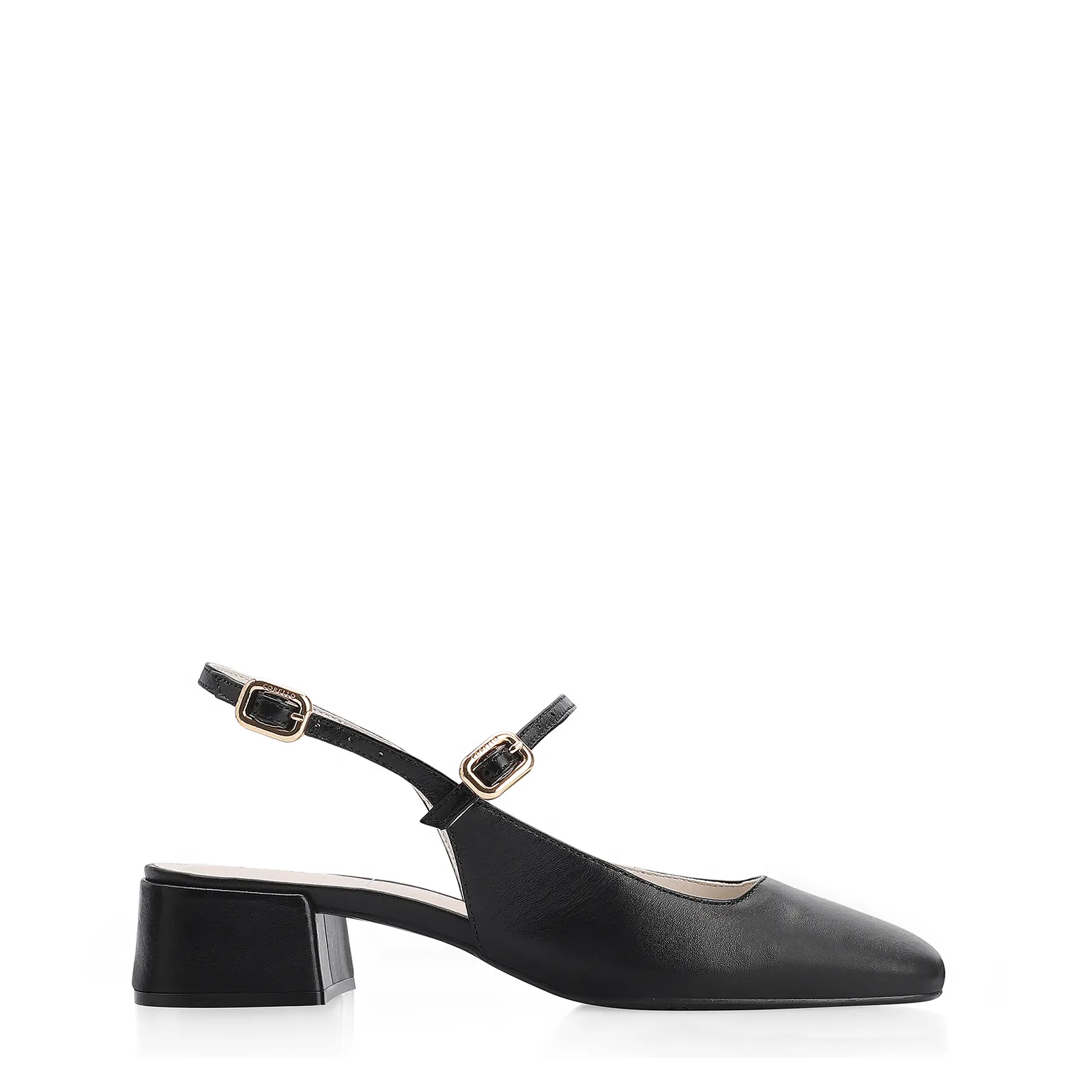 Scarpin Couro Preto