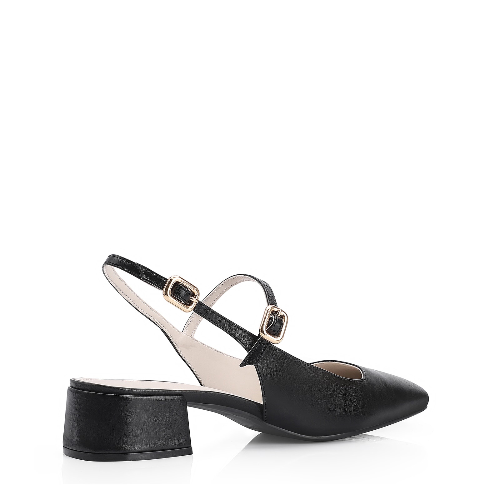 Scarpin Couro Preto