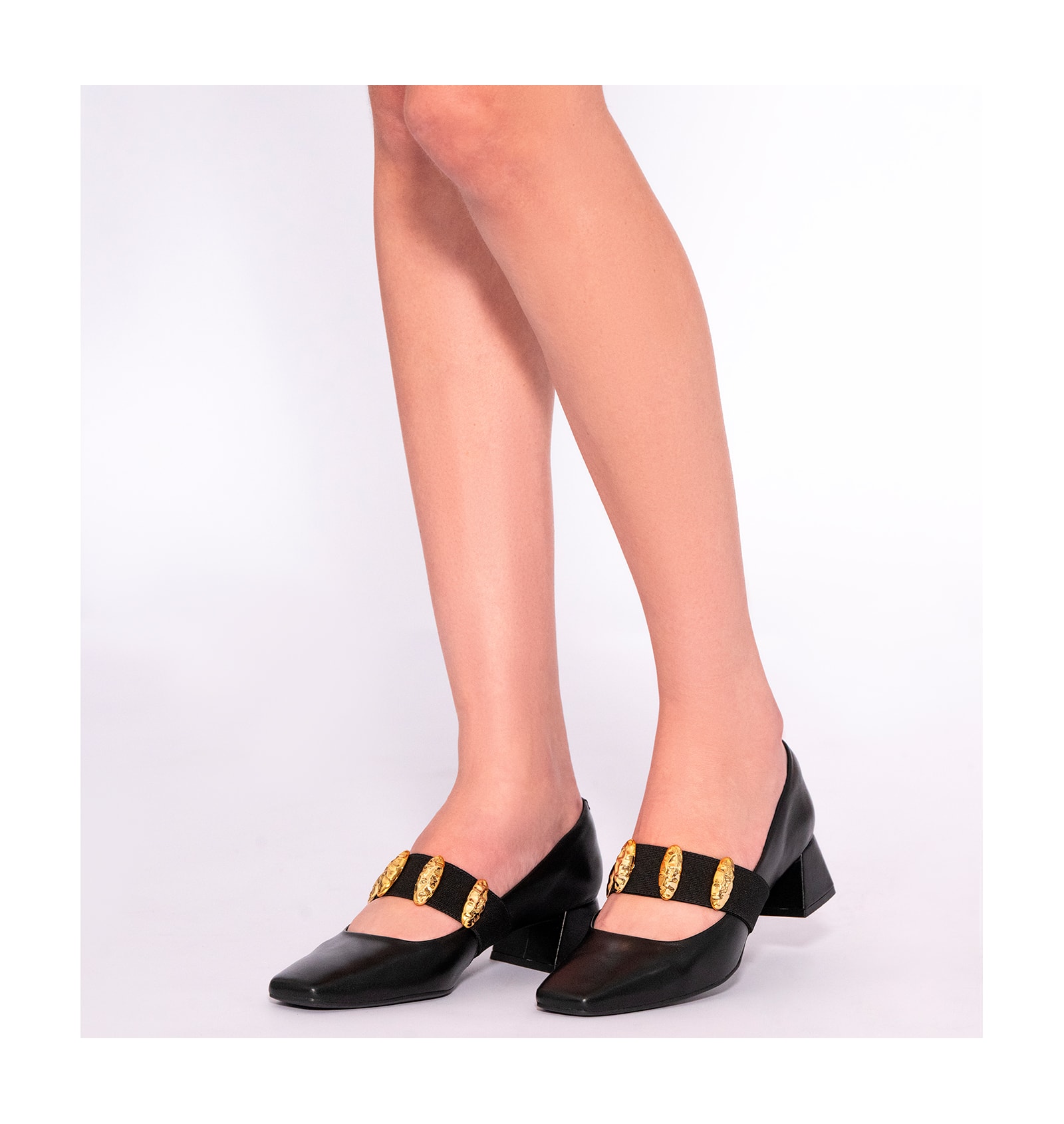 Scarpin Couro Preto