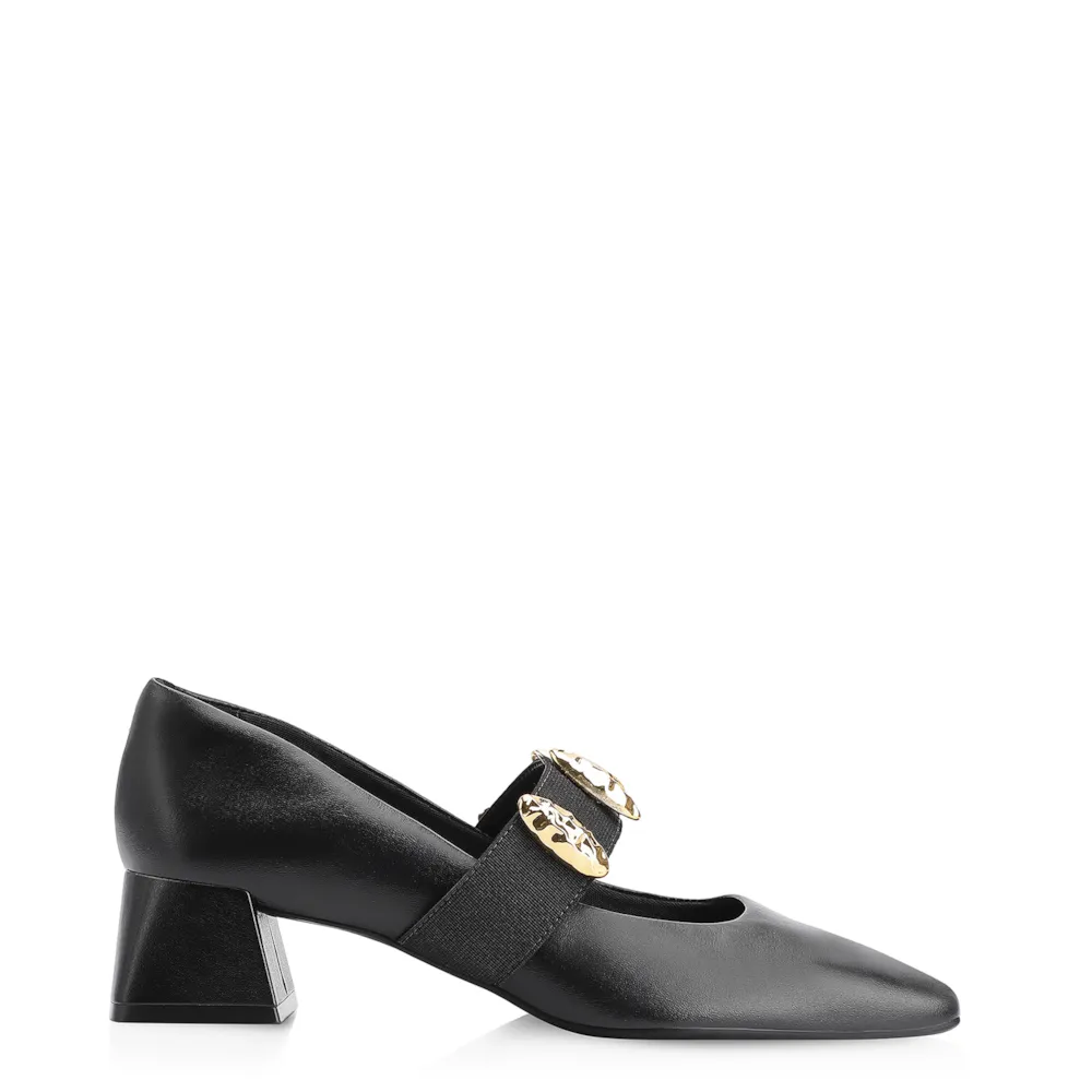 Scarpin Couro Preto - imagem 3