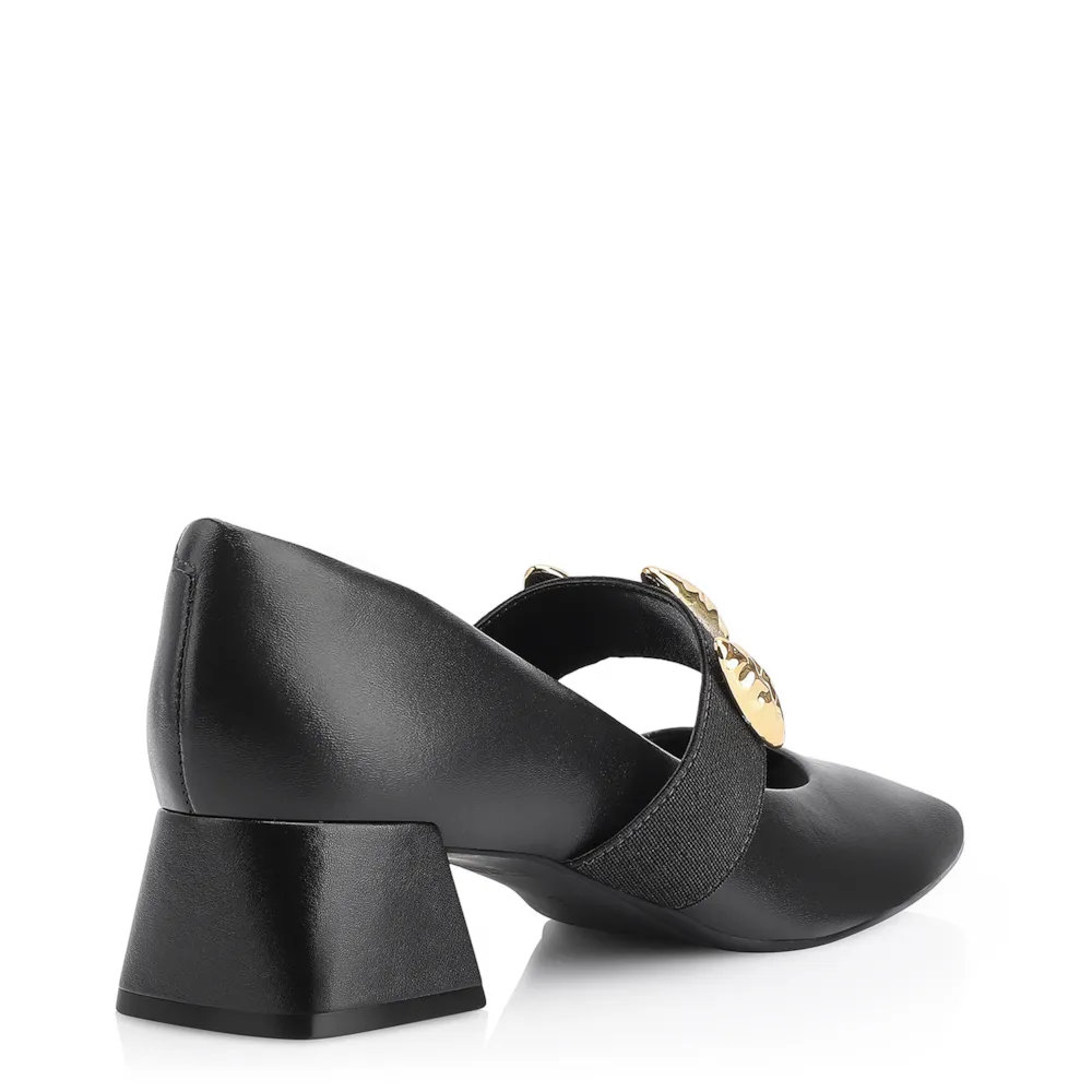 Scarpin Couro Preto - imagem 4