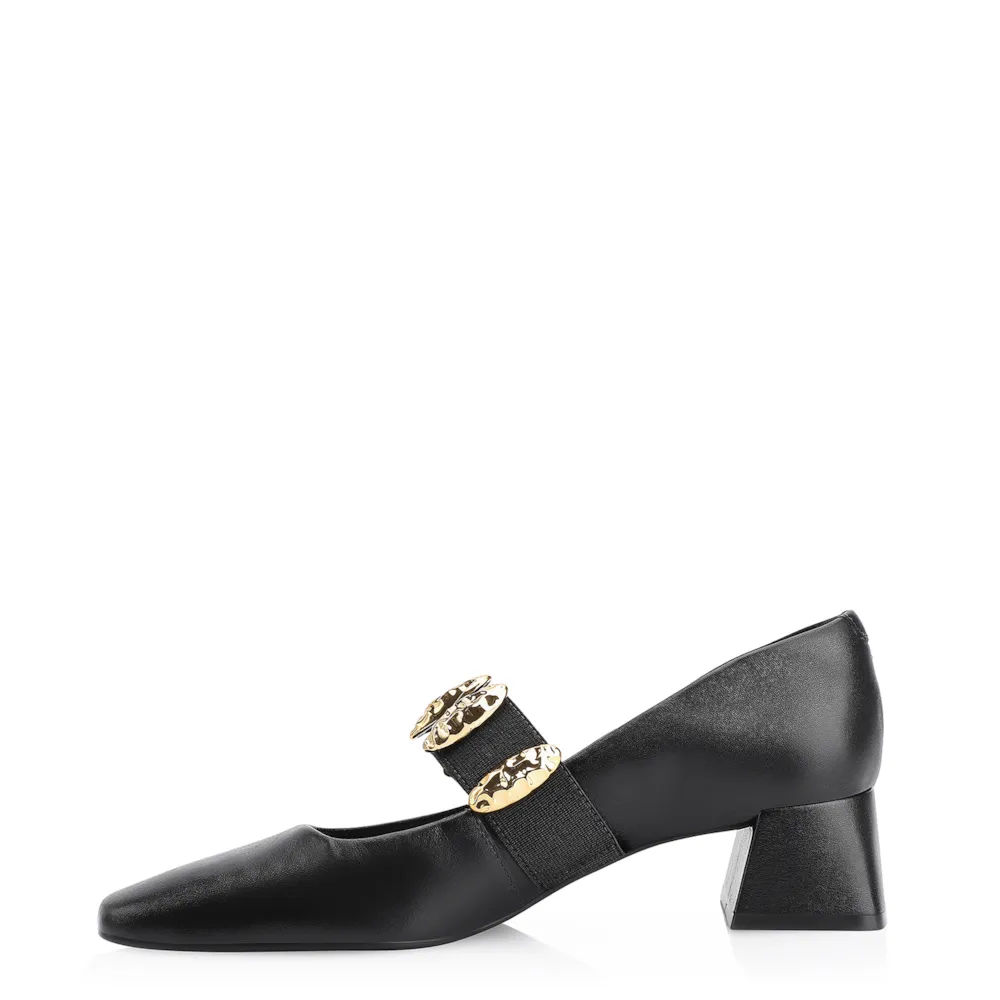 Scarpin Couro Preto - imagem 5