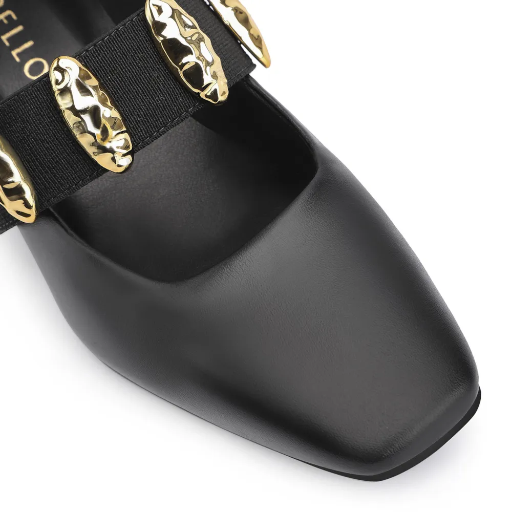 Scarpin Couro Preto - imagem 7