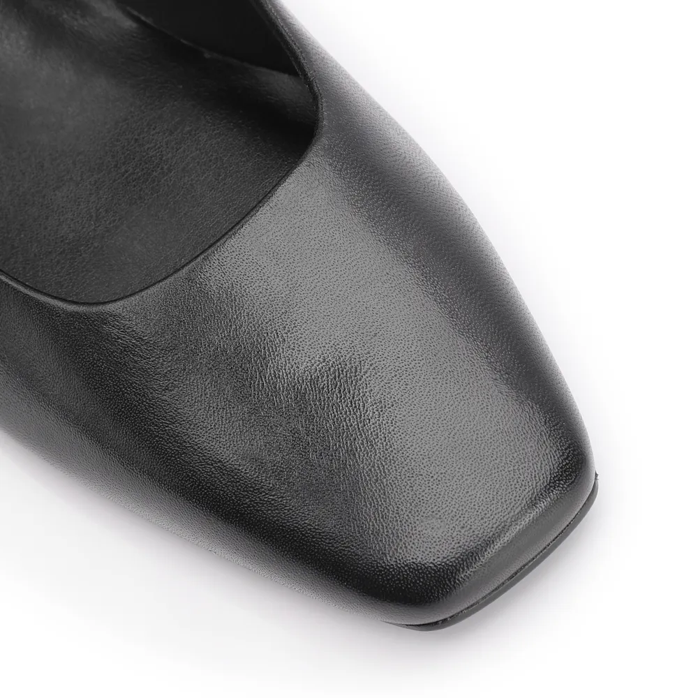 Scarpin Couro Preto - imagem 7