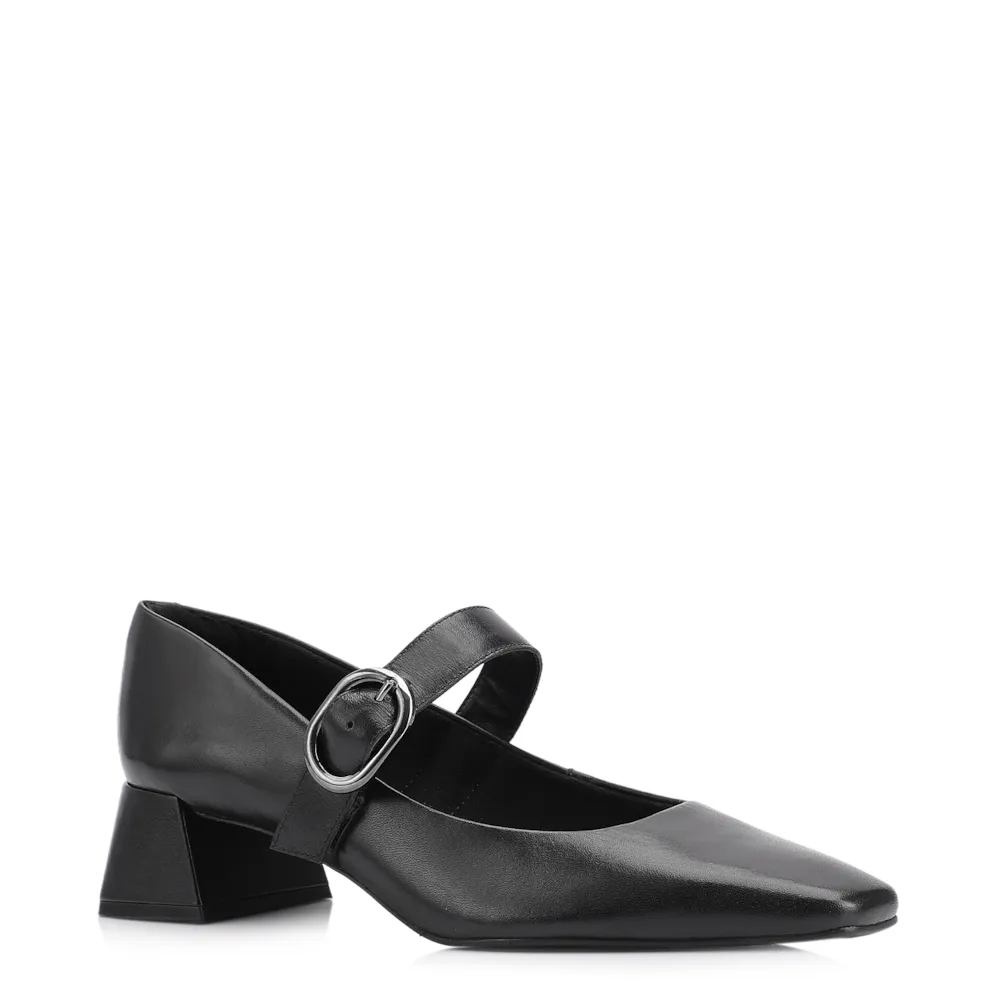 Scarpin Couro Preto