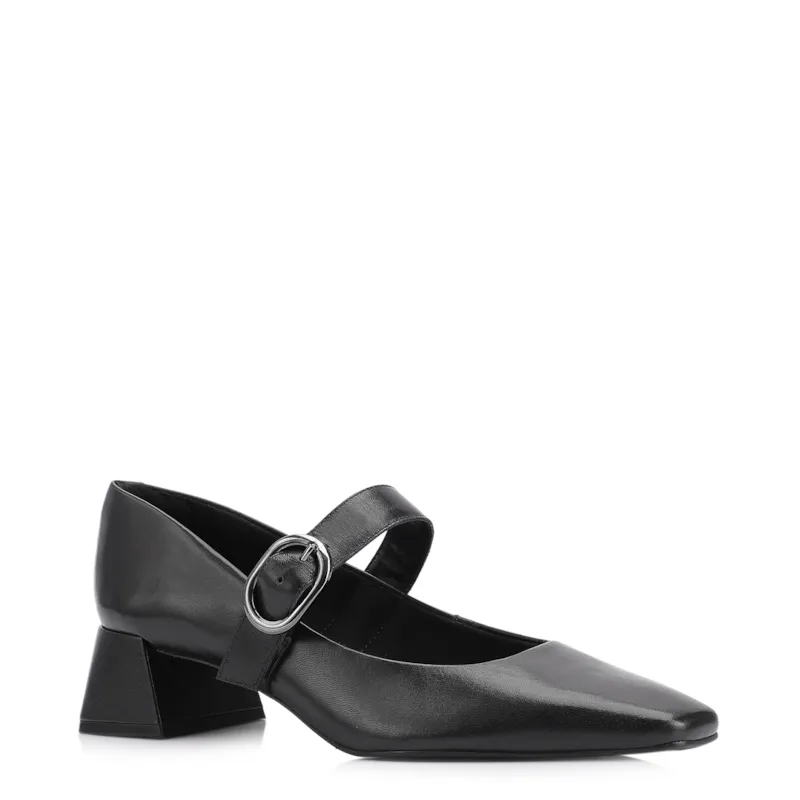 Scarpin Couro Preto