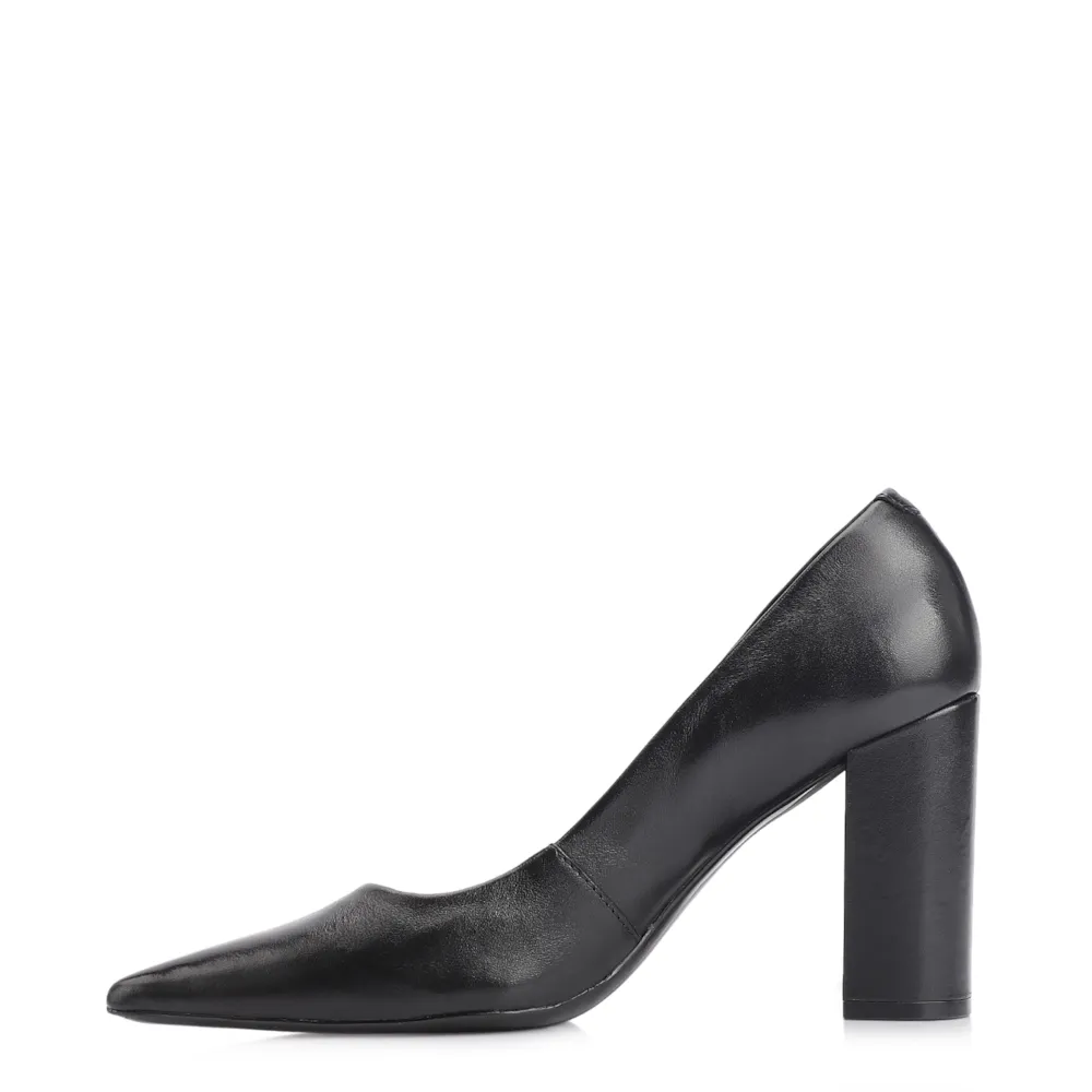 Scarpin Couro Preto - imagem 5
