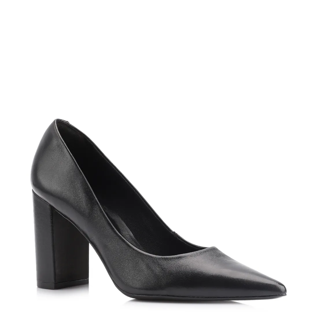 Scarpin Couro Preto