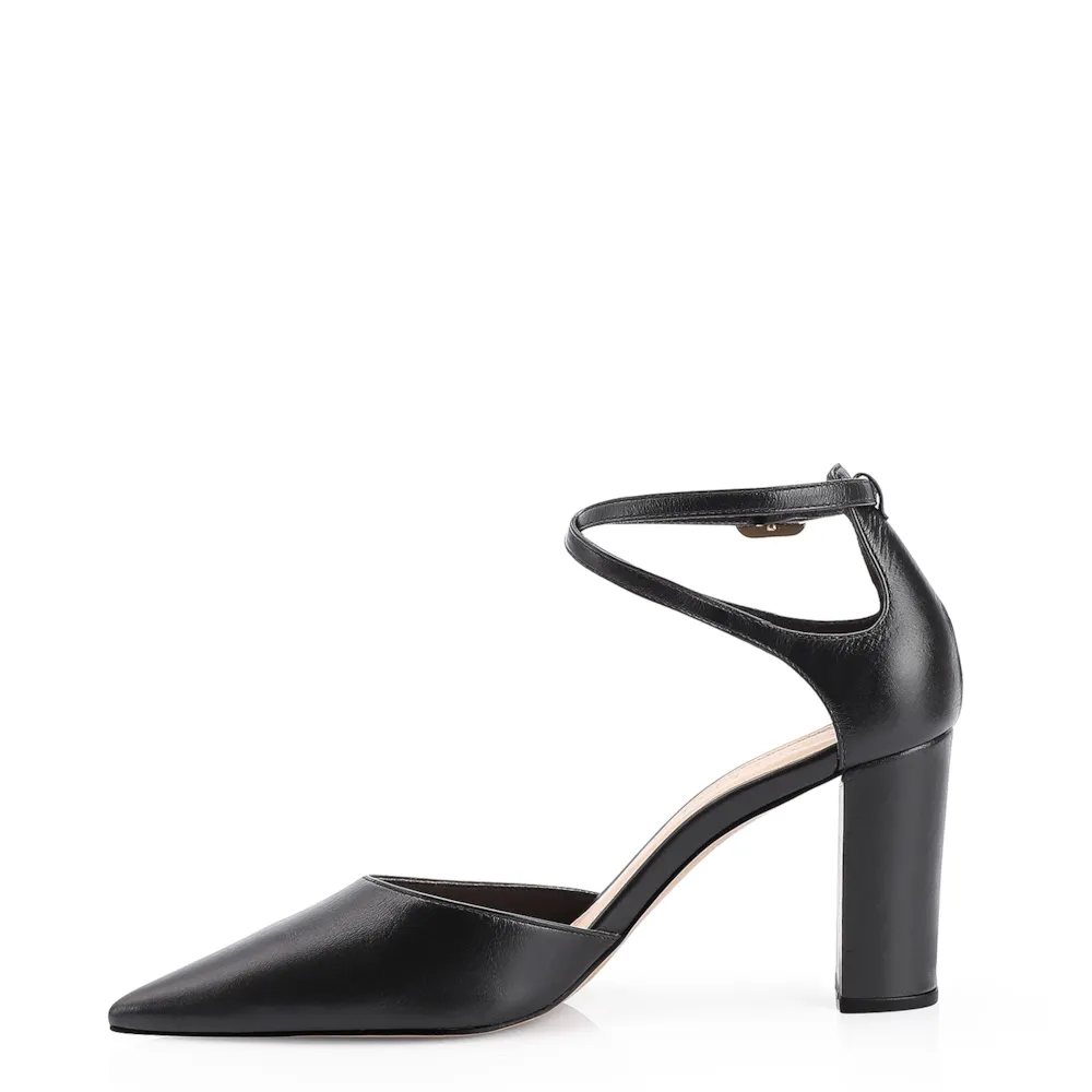 Scarpin Couro Preto - imagem 4