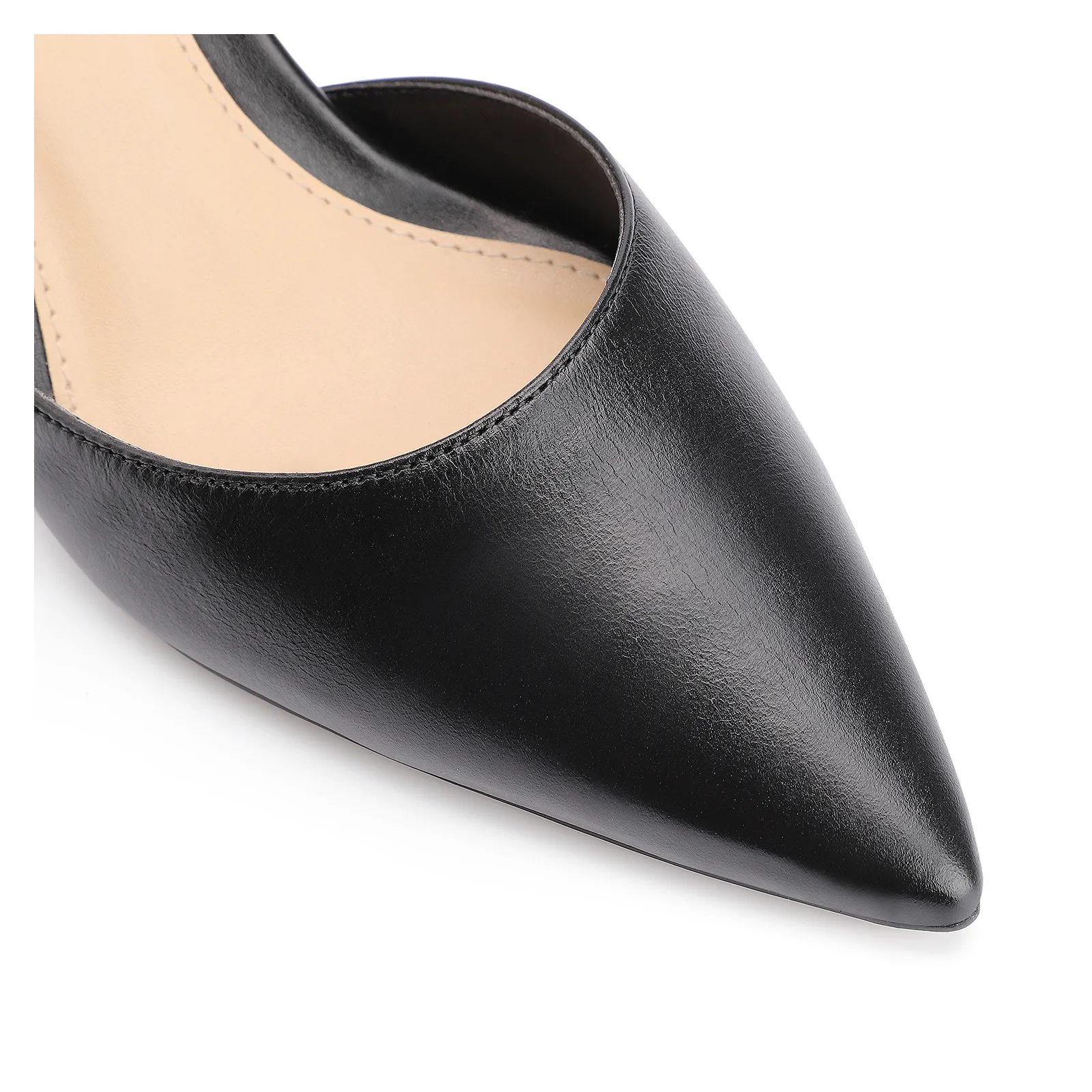 Scarpin Couro Preto